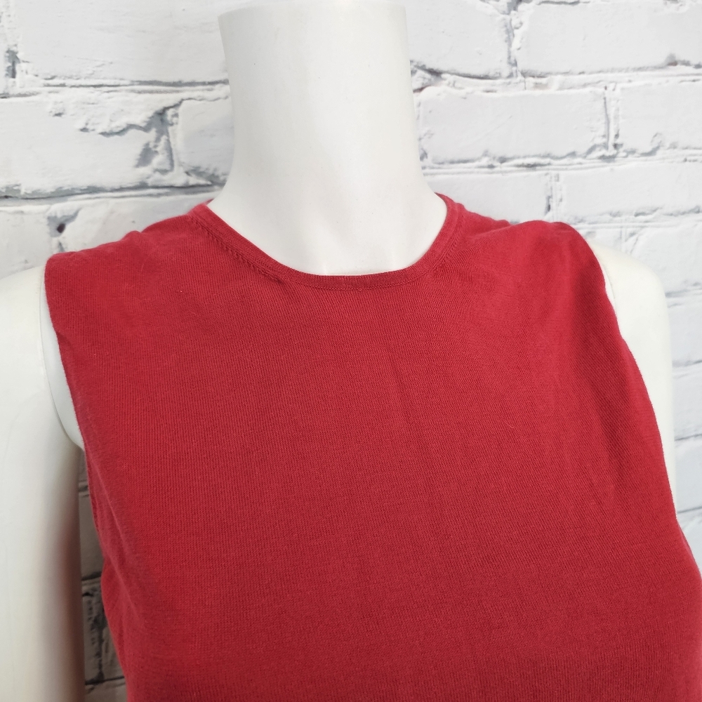 Louis Vuitton Vintage Red Cotton Tank Top - Picture 4 of 9